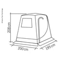 Reimo Heckzelt "Upgrade Premium" Reisezelt 195x200 für VW T4 T5 T6 Volkswagen