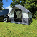 freizeitschmiede® Heckzelt XT – Universal Buszelt in Anthrazit Grau