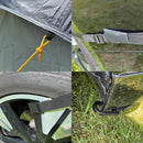 freizeitschmiede® Heckzelt XT – Universal Buszelt in Anthrazit Grau