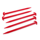 Zeltheringe 50er Set, rot, 30 cm, Kunststoff – 30 cm lange Zelthering aus schlagfestem Kunststoff in rot.