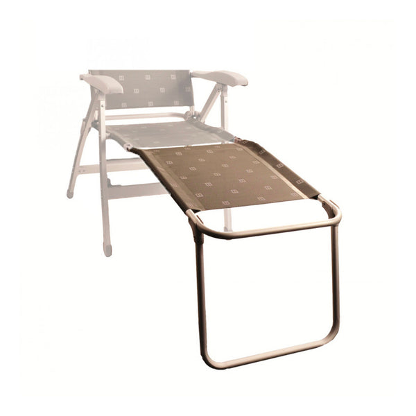 Via Mondo Hocker "Moka", Fußstütze für Primo- und Comfort-Serie, Alu