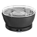 Holzkohle Grill Tischgrill "Vesuvio" Ø 33 cm, Anthrazit, für Camping u. Garten