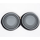 Hundenapf LUCY | 2 Stk. faltbare Silikon Näpfe | Futternapf Reisenapf | Ø16 grau