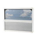 Ausstellfenster Acrylglas 90x45cm Seitenfenster Insektenschutz Rollo Dichtmasse