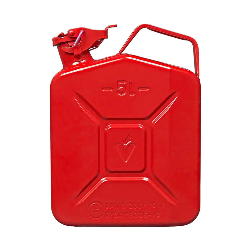 Kraftstoffkanister 5L Metall rot Reserve Benzinkanister Diesel TüV/GS/UN-geprüft
