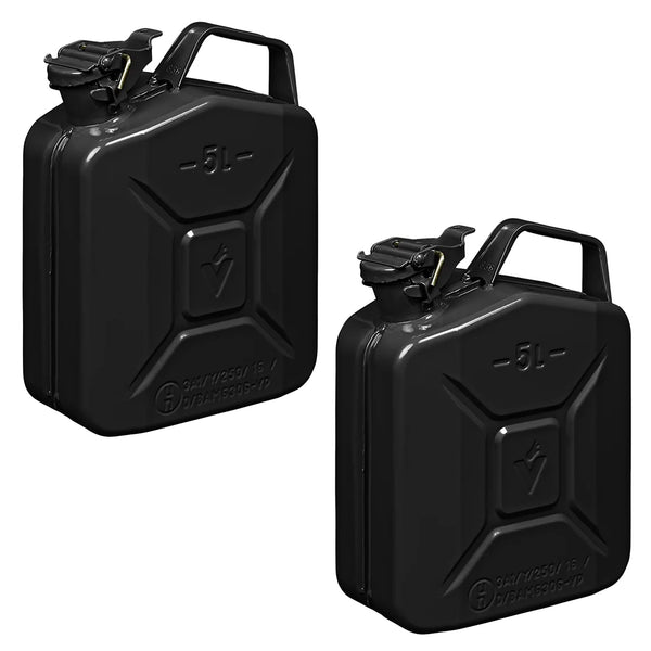 2x Kraftstoffkanister 5L Metall sw Reserve Diesel Benzinkanister