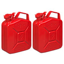 2x Kraftstoffkanister 5L Metall rot Benzinkanister Diesel Reserve