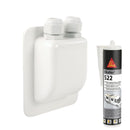 Dachdurchführung Solar zweifach weiß für Wohnwagen und Wohnmobil inkl Sikaflex