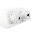 Dachdurchführung Solar zweifach weiß für Wohnwagen und Wohnmobil inkl Sikaflex