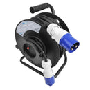Kabeltrommel CEE 25 m 3 x 2,5 mm² Leitungsroller mit Thermoschutzschalter IP44