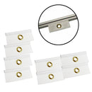 8er Set Kederöse weiß 7,5 mm für Kederschiene Wohnwagen & Wohnmobil Keder Öse