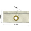 4er Set Kederöse weiß 7,5 mm für Kederschiene Wohnwagen & Wohnmobil Keder Öse