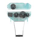 CONTEC Kettenreinigungsgerät, tropffestes Gehäuse, blau - transparent – Contec