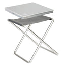 Alu Campingstuhl, klappbar, leicht, 100 Kg belastbar, bequem inkl Tischplatte