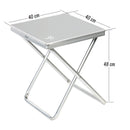 Alu Campingstuhl, klappbar, leicht, 100 Kg belastbar, bequem inkl Tischplatte