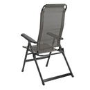 4x Via Mondo Campingstuhl "Alto Cinzo" 7 fach verstellbar breite Armlehen kompaktes Packmaß