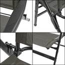 Via Mondo "Alto Cinzo" Campingstuhl mit 7 Positionen, breite Armlehnen, Alu – ViaMondo