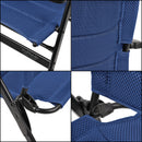2x Via Mondo Campingstuhl "Grande Azul" 7 fach verstellbar breite Armlehnen kompaktes Packmaß – ViaMondo