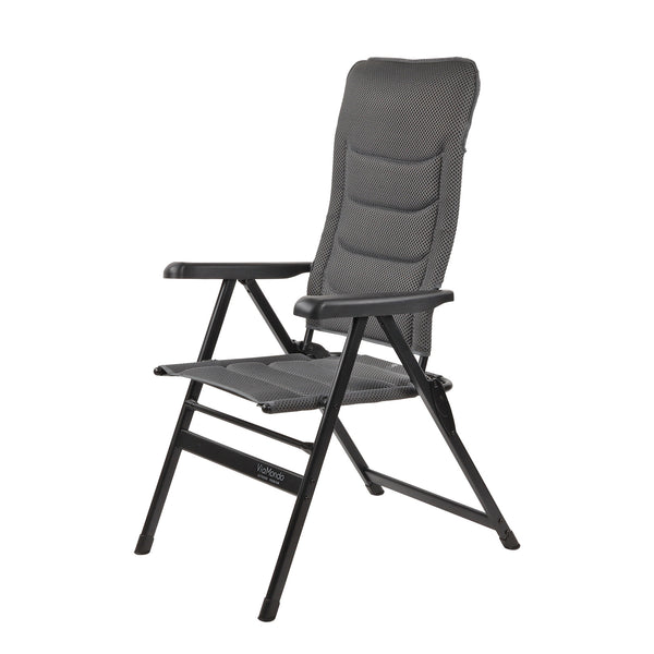 Via Mondo Campingstuhl "Grande Cinzo" 7 fach verstellbar breite Armlehen kompaktes Packmaß