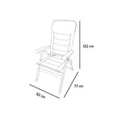 4x Via Mondo Campingstuhl "Grande Cinzo" 7 fach verstellbar breite Armlehen kompaktes Packmaß – ViaMondo