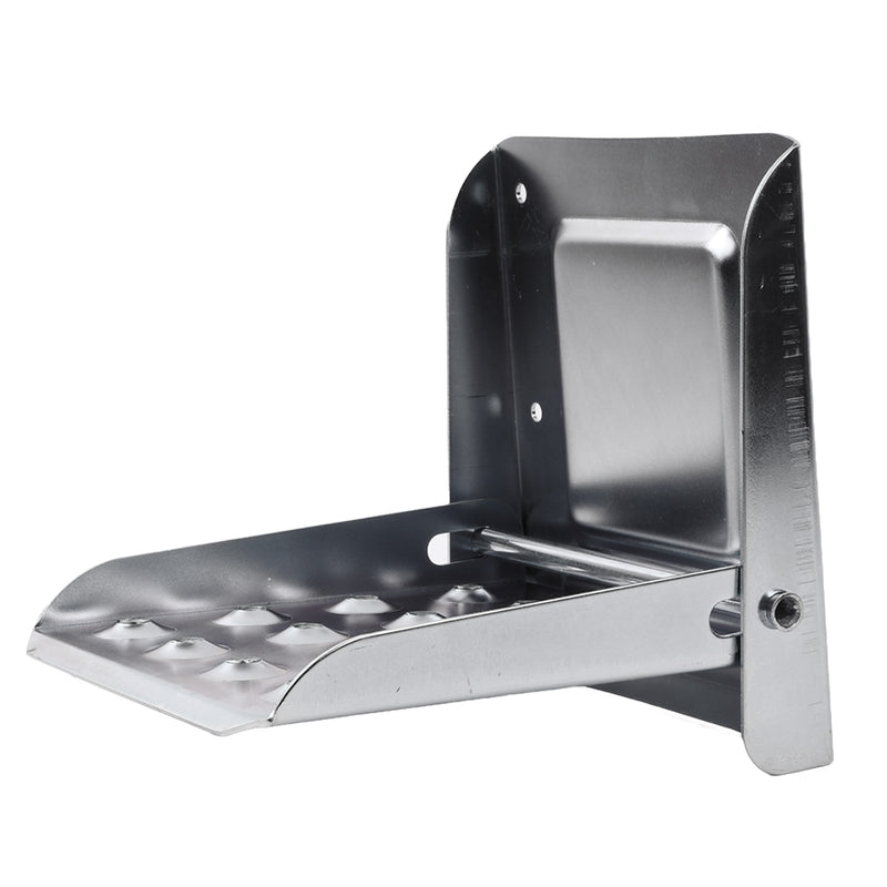 Klapptritt für Anhänger – Verzinkter Stahl, 195 x 170 mm, bis 150 kg belastbar