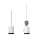 Toilettenbürste + Halter, Befestigung Silikon Klobürste für Wohnwagen, Wohnmobil