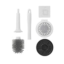 Toilettenbürste + Halter, Befestigung Silikon Klobürste für Wohnwagen, Wohnmobil