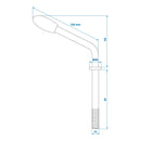 Knebel für Stützradklemme 60mm M12 Knebelfeststeller für Stützrad Klemmhalter