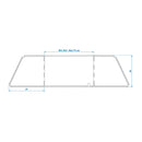 Koch-Windschutz für Gaskocher Stahl Windschutz faltbar, ausziehbar 38,5-73x27x24cm