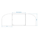 Koch-Windschutz für Gaskocher Stahl Windschutz faltbar, ausziehbar 32-62x28,5x25cm