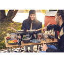 DeWok Kochset für 4 Personen - Kochgestell Pfanne Brenngel - Campingkocher Set