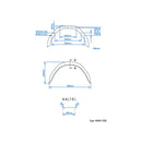 2er Set Kotflügel Metall eckig 13 Zoll Metall-Schutzblech, Anhänger Kotflügel