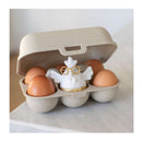 Koziol EGGS TO GO Eierbox für 6 Eier - 100% organic, Stapelbar, Beige, Camping