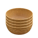 4x Koziol Schale 700ml Outdoor - 4er Set Campinggeschirr 100% organic, Holz