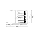 5 Personen Kuppel Zelt Beaver Creek 5 Vorraum Schlafkabine 2 Fenster