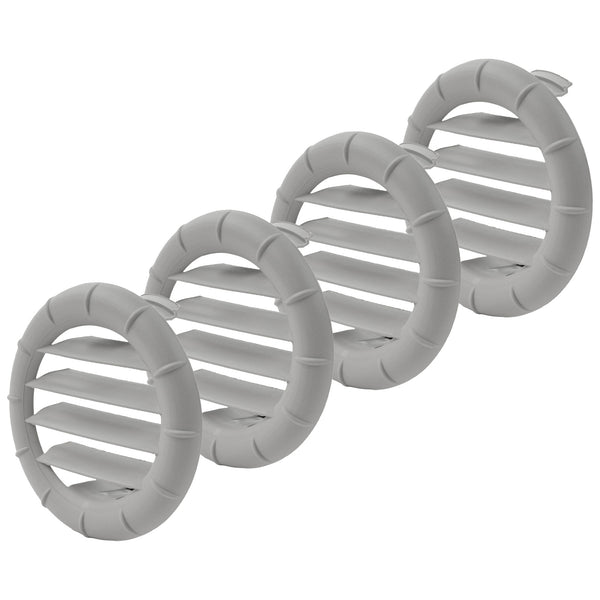 4x Lamelleneinsatz LA für Truma Heizsysteme & Saphir – Luftströmung Achatgrau