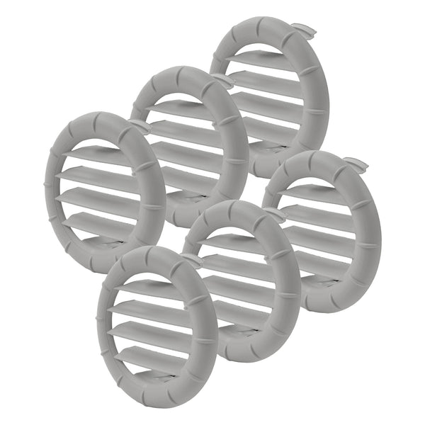 6x Lamelleneinsatz LA für Truma Heizsysteme & Saphir – Luftströmung Achatgrau