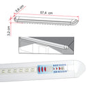 2x Fiamma Led Außen Leuchte mit Bewegungsmelder 12 V 31 weiße LED extra hell – Fiamma