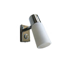 LED-Spot mit Touch-Schalter und Lampenschirm in weiß