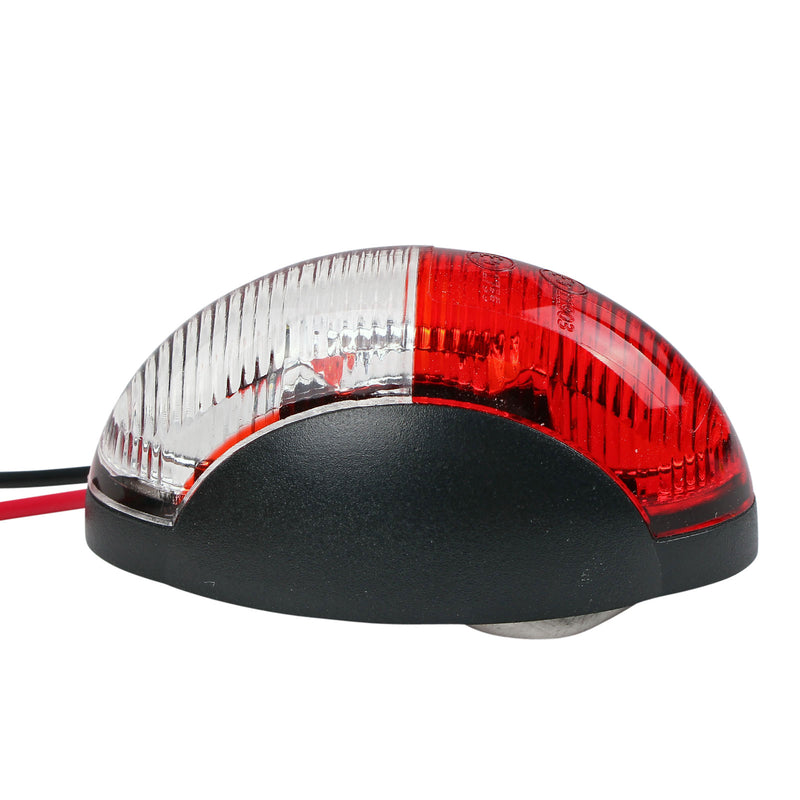 2er Set Umrissleuchte LED rot/weiß 60x34 mm, 12-30 V