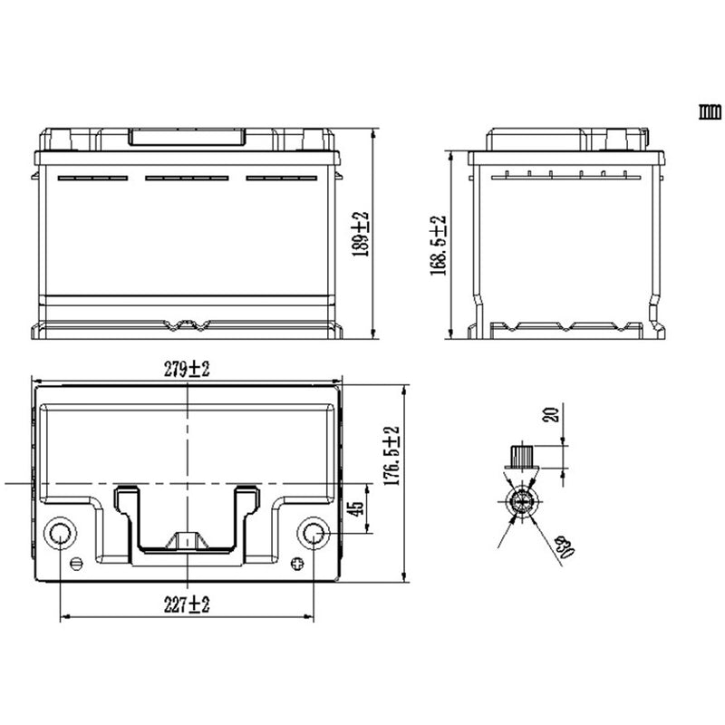 Carbest Lithium Batterie Li100BH6 100Ah Untersitz-Batterie p. f. VW T6.1/T6/T5