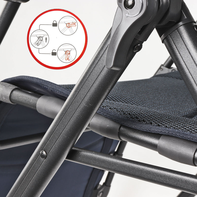 Westfield Lounge Sessel | Camping Stuhl | Liegestuhl | Aeronaut | Grau | 140 Kg