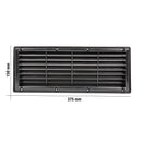 2x Lüftungsgitter für Camping Kühlschrank | 37.5x15cm | Fliegengaze |Wohnmobil – Wamovo