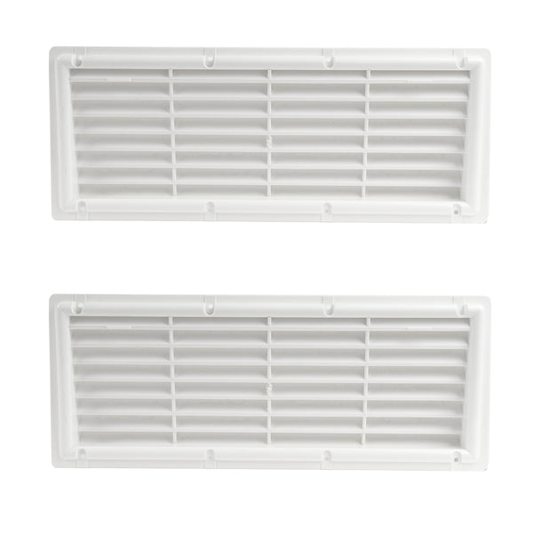 2x Lüftungsgitter für Camping Kühlschrank | 37.5x15cm | Fliegengaze |Wohnwagen