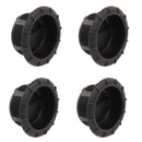 4x Endstück Warmluftaustritt Schwarz Truma für 65mm Warmluftrohre verschließbar