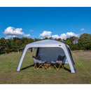 Reimo Luft Pavillon LINOSA 400 inkl. Seitenwände Gartenzelt Partyzelt UV-Schutz – Reimo