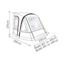 Luftvorzelt Adria Action Air 391 , Outdoor Vorzelt Wohnwagen, Wohnmobil