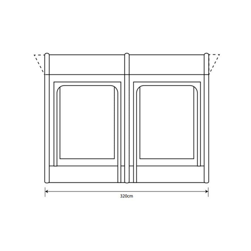 Outdoor Revolution SPORTLITE AIR 320 Luftvorzelt , Vorzelt Wohnwagen, Wohnmobil