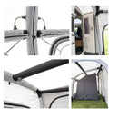 Luftvorzelt TOUR PONZA 390 - Ganzjahres- Luftzelt für Wohnwagen 250+80 x 390 cm