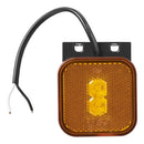 LED Seitenmarkierungsleuchte 12/24V – Orange, 65 x 65 mm, mit Halter, – APT
